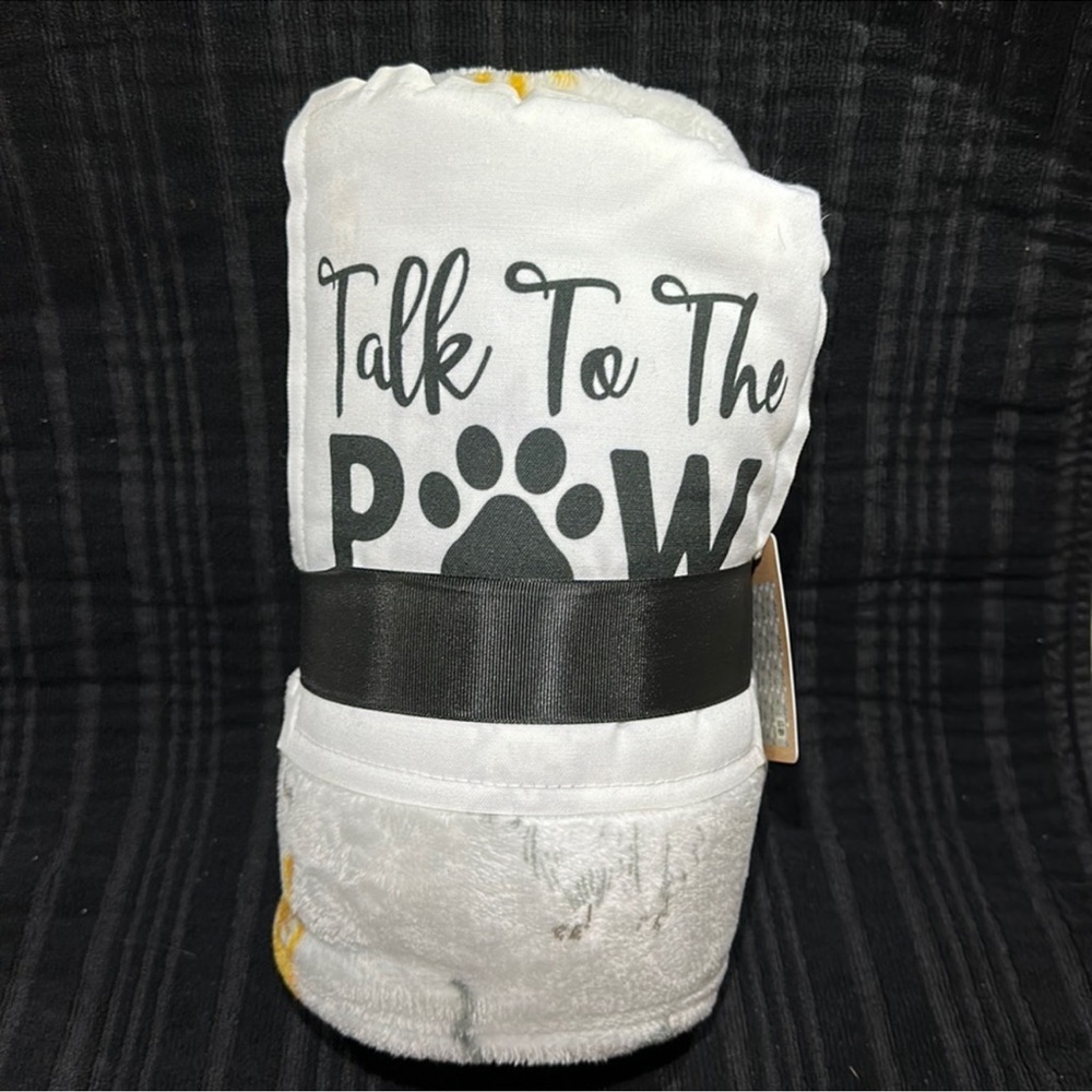 Talk to the Paw Plush Cat Throw ~50×60~NEW!